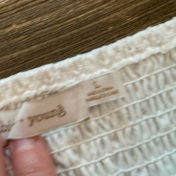 NWT Bishop + Young Aries Eyelet Strapless Halter Top in White - Picture 7 of 12